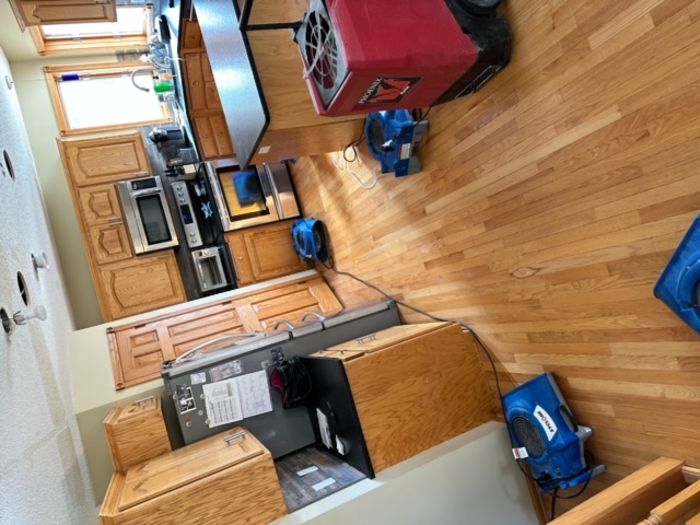 Professional water damage restoration equipment deployed in Howard Lake, MN