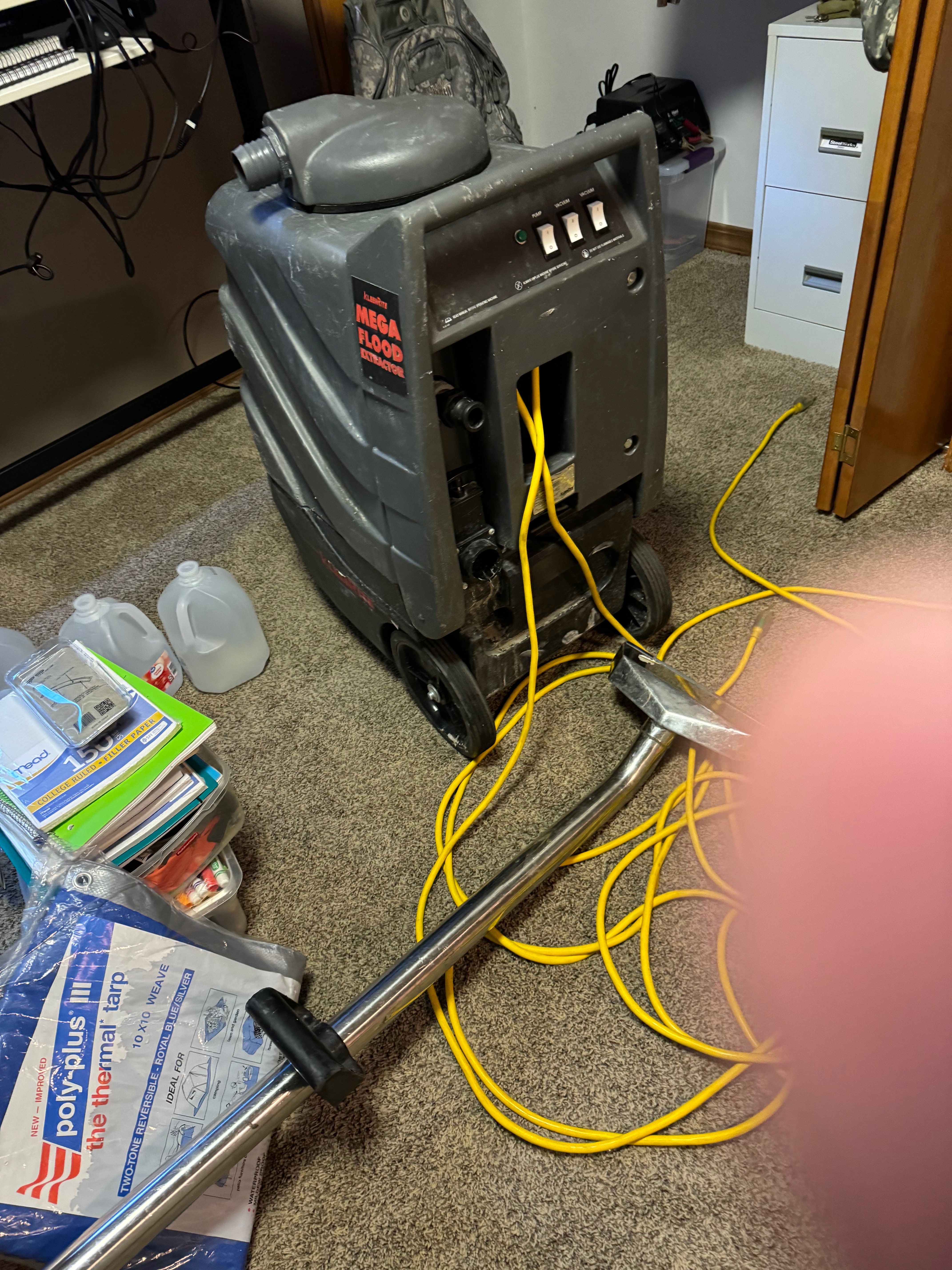 Commercial water extraction equipment deployed in Howard Lake, MN